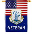 Guarderia 28 x 40 in. US Air National Guard Veteran House Flag w/Armed Forces Dbl-Sided Vertical Flags GU3863311